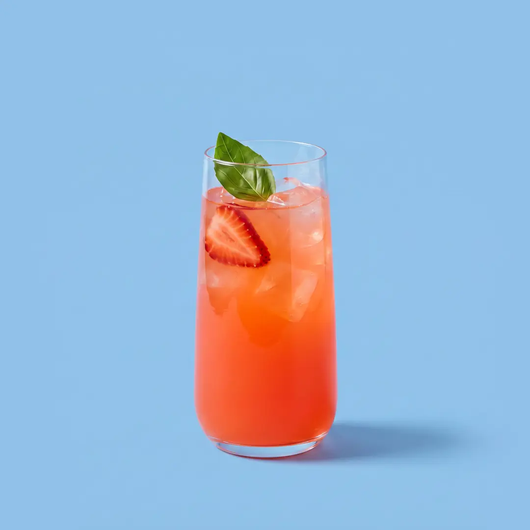 Cointreau Strawberry Basil Fizz