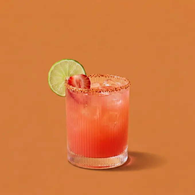 Strawberry Margarita Spicy Rim